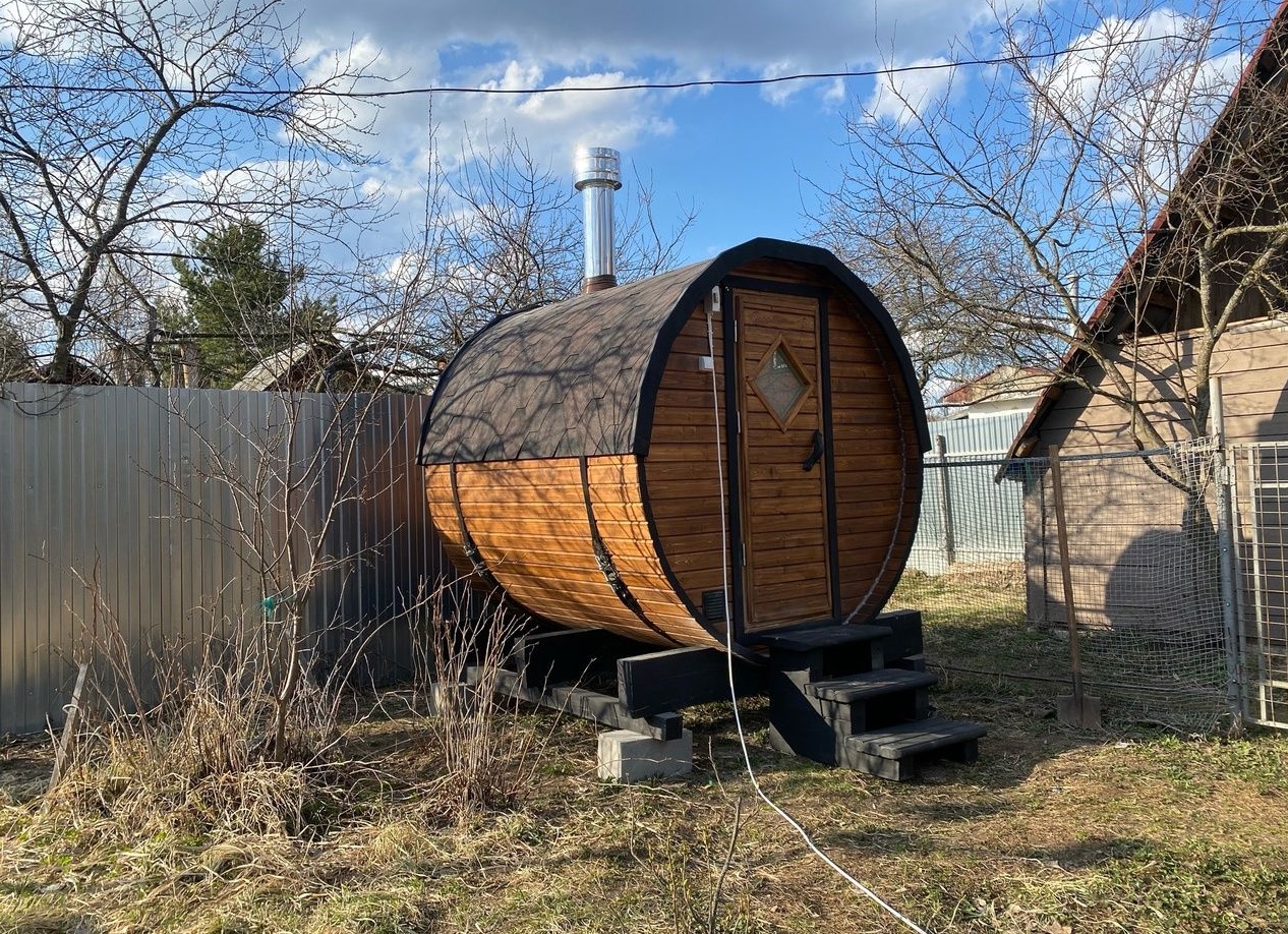 Баня-бочка 2х2 метра: идеальное решение для отдыха на природе