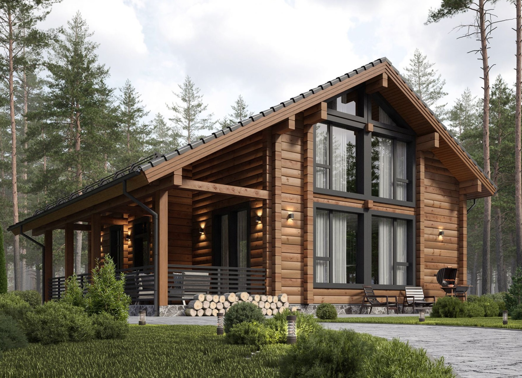 Строительство дома из клееного бруса: от дешевого к дорогому