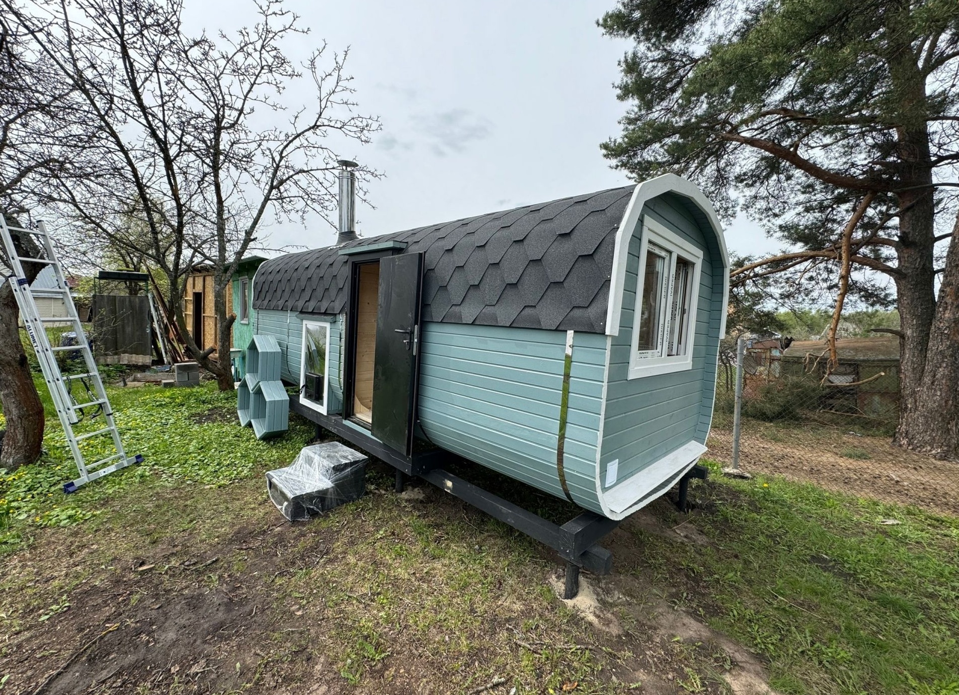 Срок службы бани-бочки (Квадро)